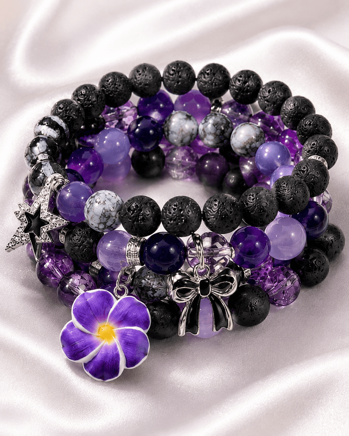 Dark Royal Bead Stack