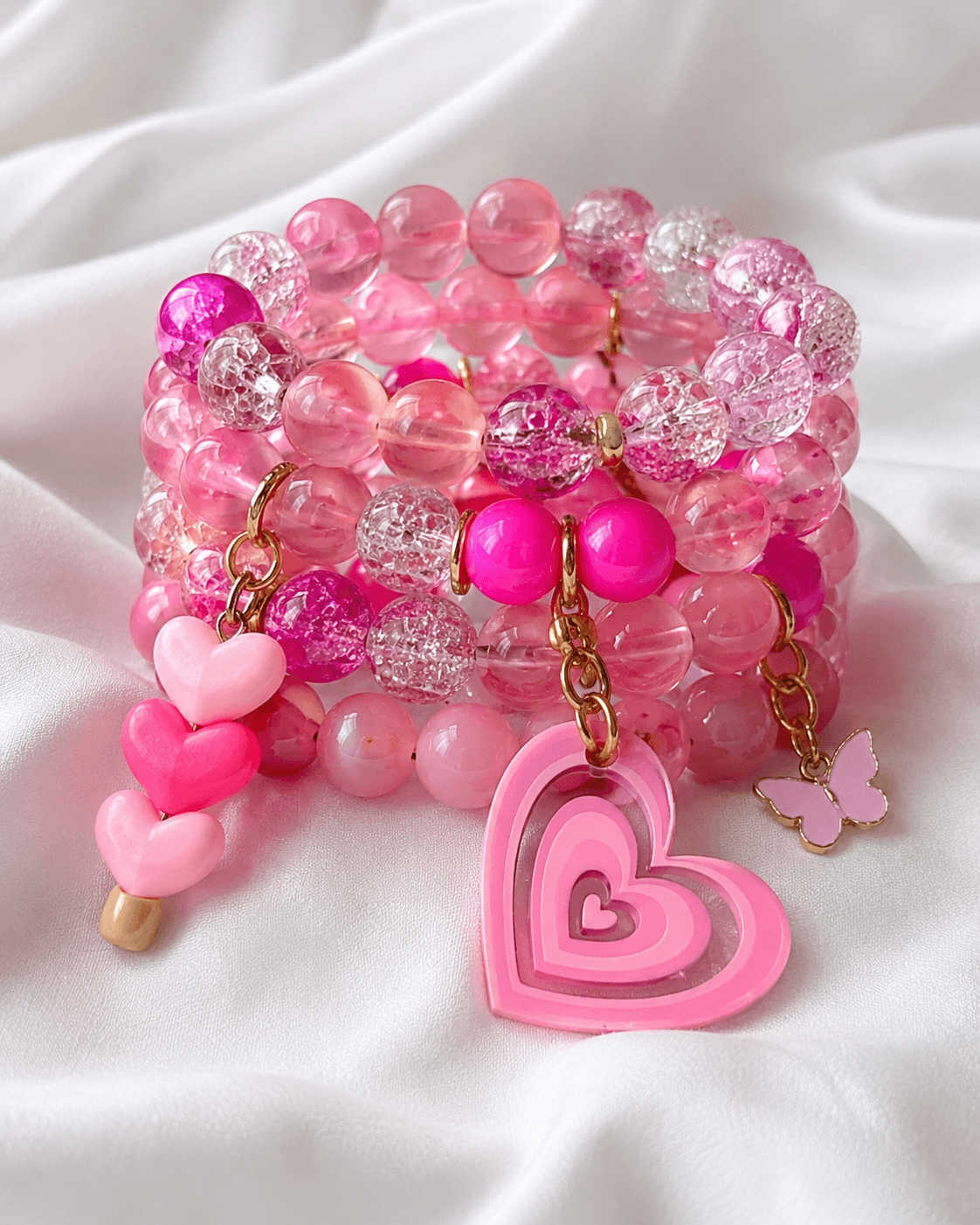 Rose Crush Bead Stack